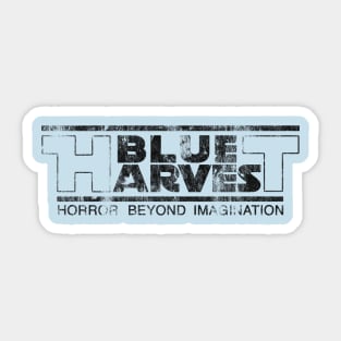 Blue Harvest - distressed (black) Sticker